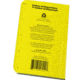 Rite in the Rain Livestock Record Book,3x4 5/8in,Beef Calving,Yellow 1621