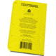 Rite in the Rain Livestock Record Book,3x4 5/8in,Cow Breeding,Yellow 1611