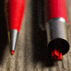 Rite in the Rain Mechanical Pencil,5.75in,Red,1.1mm Red Lead w/7 Leads and 2 Extra Erasers RD99