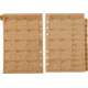 Rite in the Rain MONTHLY TAB SET, Tan, 4/5/8 x 7 9260M