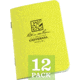 Rite in the Rain STAPLED MINI-NOTEBOOK - UNIVERSAL, Yellow, 3 1/4 x 4 5/8 371-M