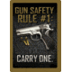 River's Edge Rivers Edge Sign 12''x17'' ''gun Safety''