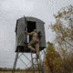 Rivers Edge Treestands Landmark 600 Series Permanent Hunting Blind, Dusty Olive, 6 ft, LM603