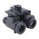 RIX RENV-M 1x25mm Enhanced Night Vision Binocular, Gen 2+, 64 lp/mm, Housing, No Tubes, Black, Small, RENVBN00