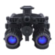 RIX RNV-31 1x25mm Night Vision Binoculars With White Tubes 1400 FOM, Black, Small, RNV31W14