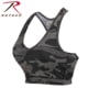 Rothco Camo Sports Bra, S, Black Camo, 2922-BlackCamo-S