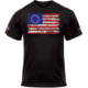 Rothco Colonial Betsy Ross Flag T-Shirt - Mens, Black, Small, 2628-S