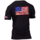Rothco Colonial Betsy Ross Flag T-Shirt - Black, Small, 2628-S