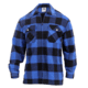 Rothco Concealed Carry Flannel Shirt, Blue, Small, 3866-Blue-S