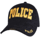 Rothco Deluxe Police Low Profile Cap, Black/Gold, 93830-BlackGold