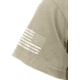 Rothco Distressed US Flag Athletic Fit T-Shirt, Desert Sand, Small, 10870-DesertSand-S