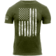 Rothco Distressed US Flag Athletic Fit T-Shirt, Olive Drab, XL, 2832-OliveDrab-XL