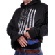 Rothco Distressed US Flag Concealed Carry Hooded Sweatshirt, Mens, Black, Extra Large, 3166-645