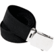 Rothco Elastic Stretch Web Belt, Black/Chrome, 54in, 11472-Chrome