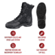 Rothco Forced Entry Tactical Boot With Side Zipper, Black, 12.5, 21809