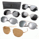 Rothco G.I. Type Aviator Sunglasses, Gold / Smoke, 58, 10804-GoldSmoke-58MM