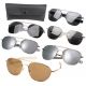 Rothco G.I. Type Aviator Sunglasses, Gold / Smoke, 10804-GoldSmoke-58MM