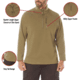 Rothco Grid Fleece Pullover, Coyote Brown, Extra Large, 613902039667