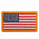 Rothco Iron On / Sew On Embroidered US Flag Patch, Red White Blue with Yellow Border, 1777-RedWhiteBluewithYellowBorder-Normal
