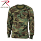 Rothco Kids Long Sleeve Camo T-shirt, Woodland Camo, Small, 6705-WoodlandCamo-S