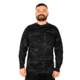 Rothco Long Sleeve Henley T-Shirt - Mens, Midnight Black Camo, Extra Large, 21040-MidnightBlackCamo-XL