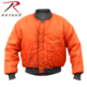 Rothco MA-1 Flight Jacket, Black, Small, 7324-Black-S