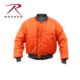 Rothco MA-1 Flight Jacket, Black, Small, 7324-Black-S