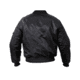 Rothco MA-1 Flight Jacket, Black, Small, 7324-Black-S