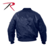 Rothco MA-1 Flight Jacket, Black, Small, 7324-Black-S