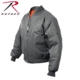 Rothco MA-1 Flight Jacket, Black, Small, 7324-Black-S