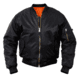 Rothco MA-1 Flight Jacket, Black, Small, 7324-Black-S