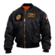 Rothco MA-1 Flight Jacket with Patches, Black, XL, 7250-Black-XL
