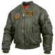Rothco MA-1 Flight Jacket with Patches, Sage Green, 4XL, 72420-SageGreen-4XL
