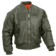 Rothco MA-1 Flight Jacket with Patches, Sage Green, 4XL, 72420-SageGreen-4XL