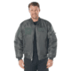 Rothco MA-1 Flight Jacket w/ Patches - Mens, Gunmetal Grey, Extra Large, 77250-GunmetalGrey-XL