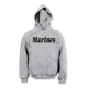Rothco Marines Pullover Hooded Sweatshirt, Grey, L, 9186-Grey-L