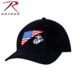 Rothco USMC Eagle, Globe and Anchor / US Flag Low Pro Cap, Black, 4373-Black