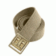 Rothco Military Web Belts w/ Open Face Buckle, Gold, Khaki, 54, 4299-Gold-Khaki-54Inches