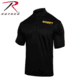 Rothco Moisture Wicking Public Safety Polo Shirt, L, Black W/ Gold Lettering, 2316-BlackWGoldLettering-L