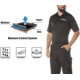Rothco Moisture Wicking Security Polo Shirt - Mens, Black w/White Lettering, XL, 3216-XL