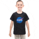 Rothco NASA Meatball Logo T-Shirt, Kids, Black, Large, 1918-189