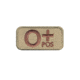 Rothco O Positive Blood Type Morale Patch, 73191