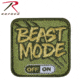 Rothco Beast Mode Patch With Hook Back, 1869