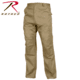 Rothco Relaxed Fit Zipper Fly BDU Pants, Khaki, Extra Small, 2931-Khaki-XS