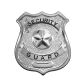 Rothco Security Guard Badge, Silver, 1900-Silver