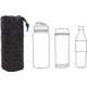 Rothco Tactical MOLLE Bottle Carrier, Black, 51020-Black
