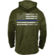 Rothco Thin Blue Line Concealed Carry Hoodie, Olive Drab, Extra Large, 52471-OliveDrab-XL