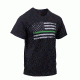 Rothco Thin Green Line Distressed Flag T-Shirt, 2XL, 2694-2XL