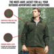 Rothco Trailsman Sherpa Fleece Jacket - Mens, Olive Drab, Small, 96625-OliveDrab-S