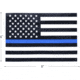Rothco Transparent Thin Blue Line Flag Decal, Small, 12930-S